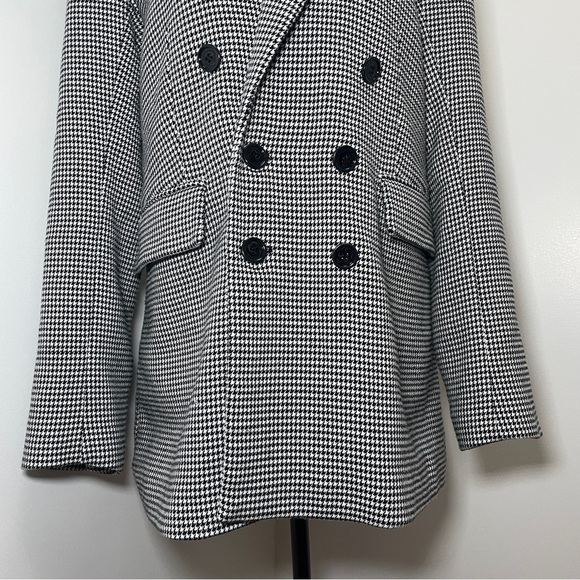 Favorite Daughter- THE PHOEBE BLAZER Black And White Houndstooth Size Medium - Picture 7 of 15